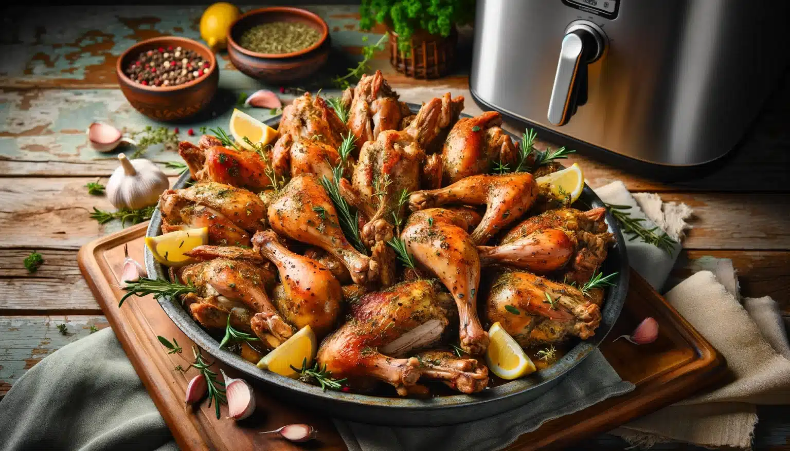 Coelho Assado na Air Fryer