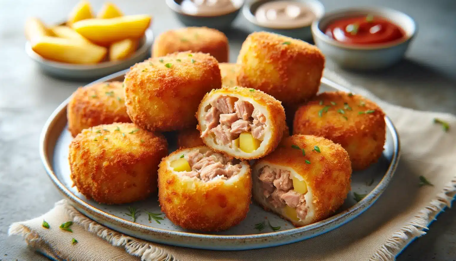Croquetes de Atum e Batata na Air Fryer