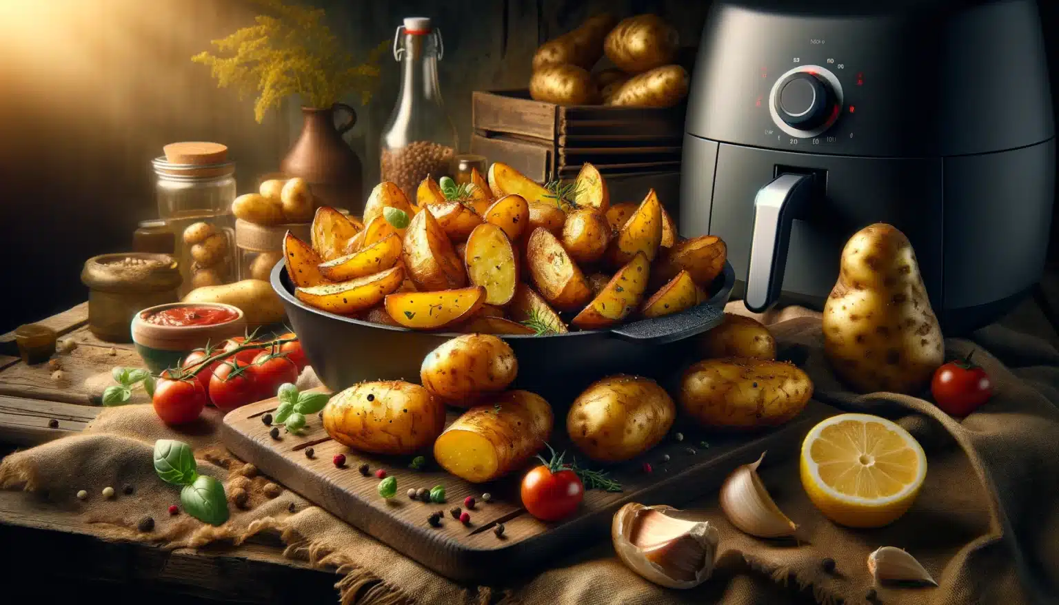 Batatas Rústicas na Air Fryer