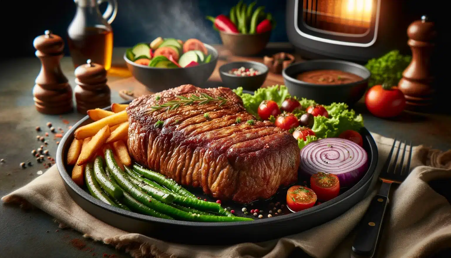 Bife à Milanesa na Air Fryer