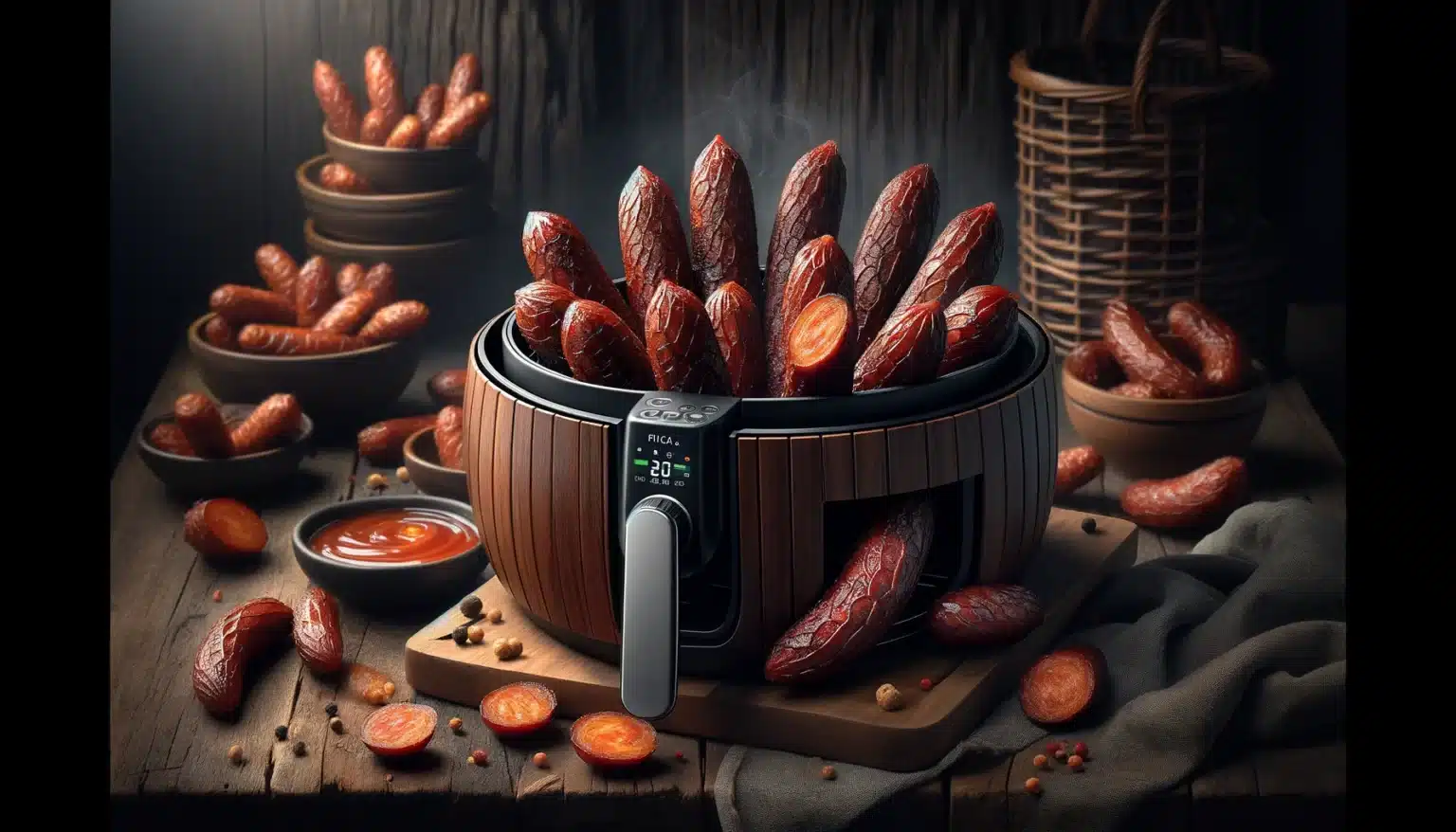 Chouriço Assado na Air Fryer