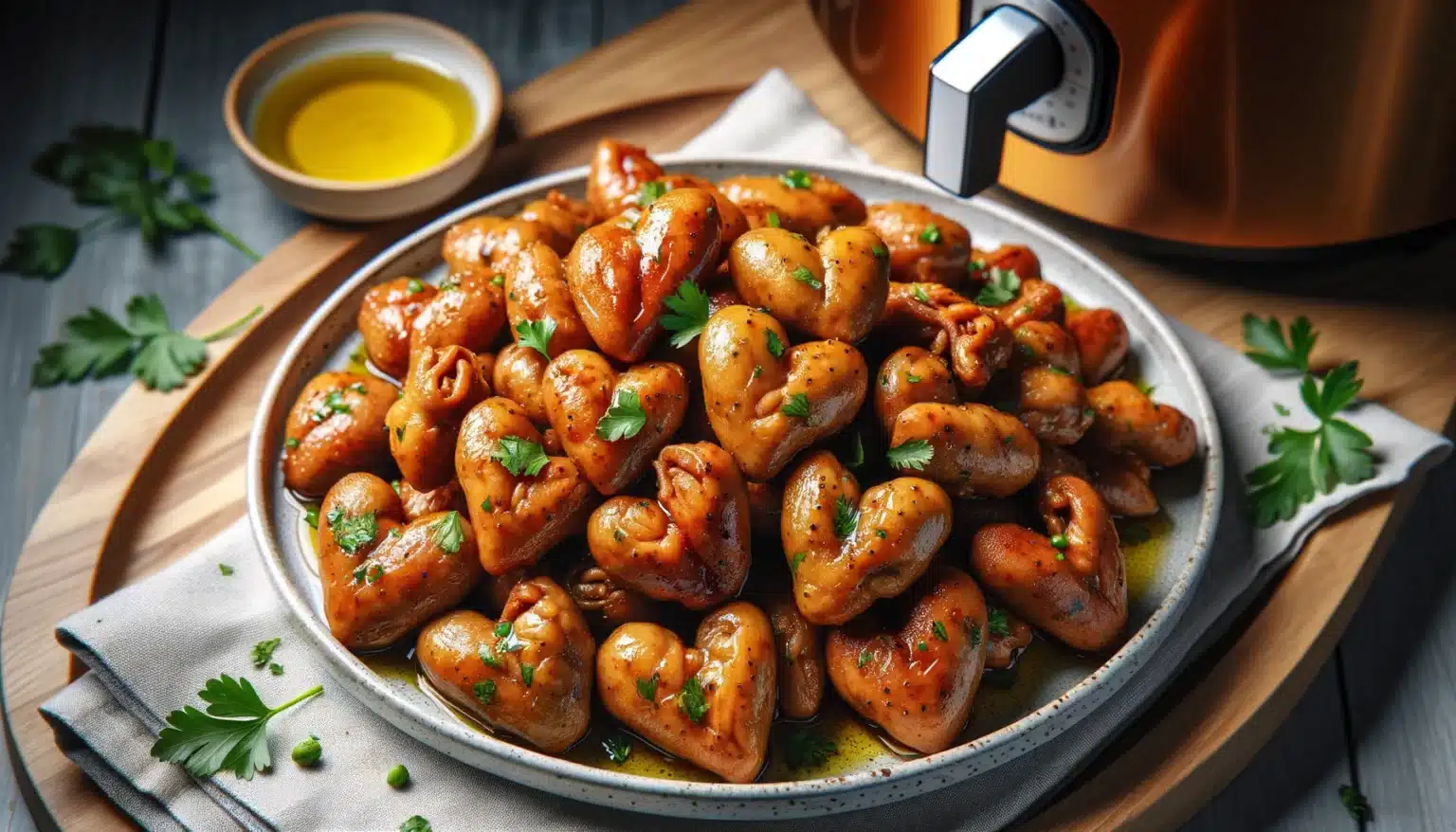 Coração de Frango na Air Fryer