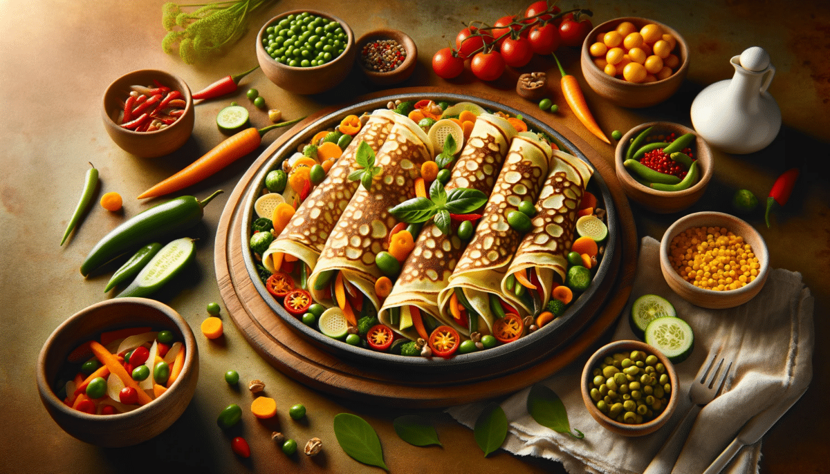 Crepes de Legumes na Air Fryer