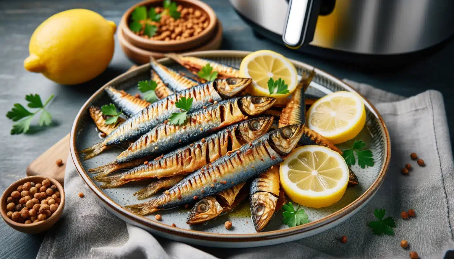 Filetes de Sardinha na Air Fryer