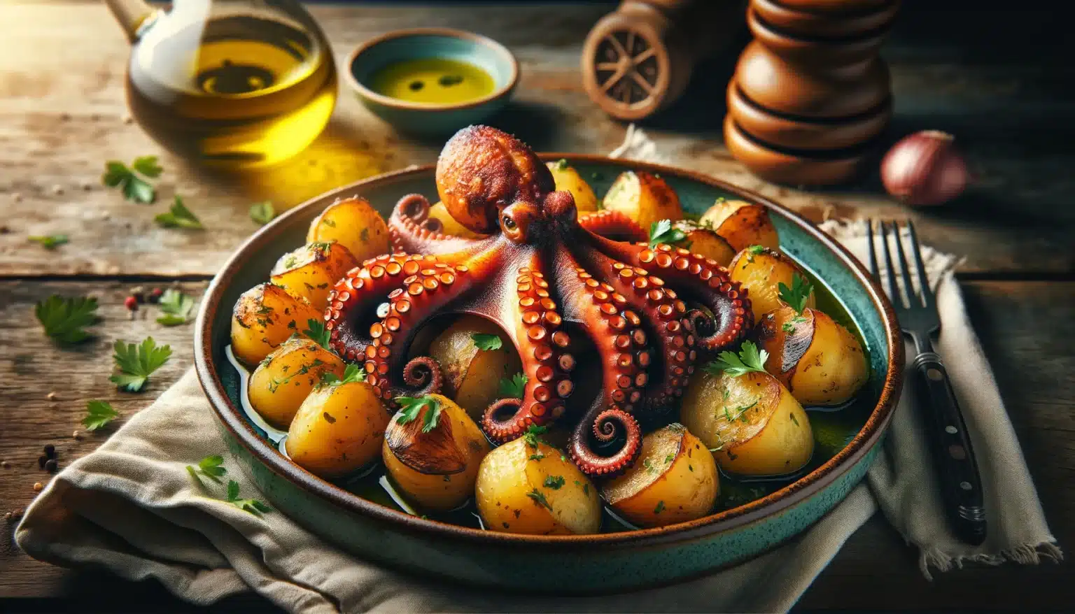 Polvo À Lagareiro na Air Fryer