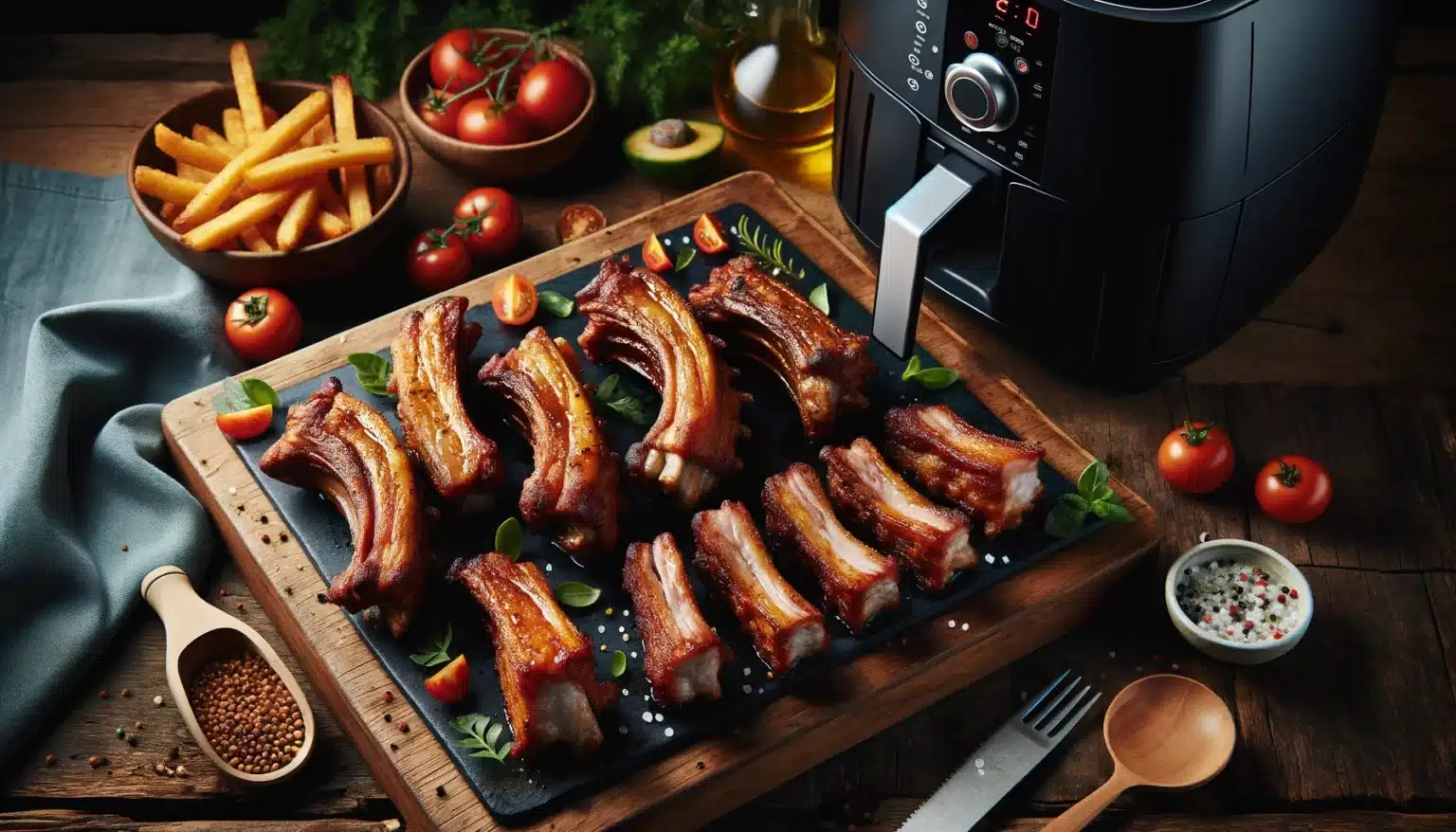Costeletas de Porco na Air Fryer