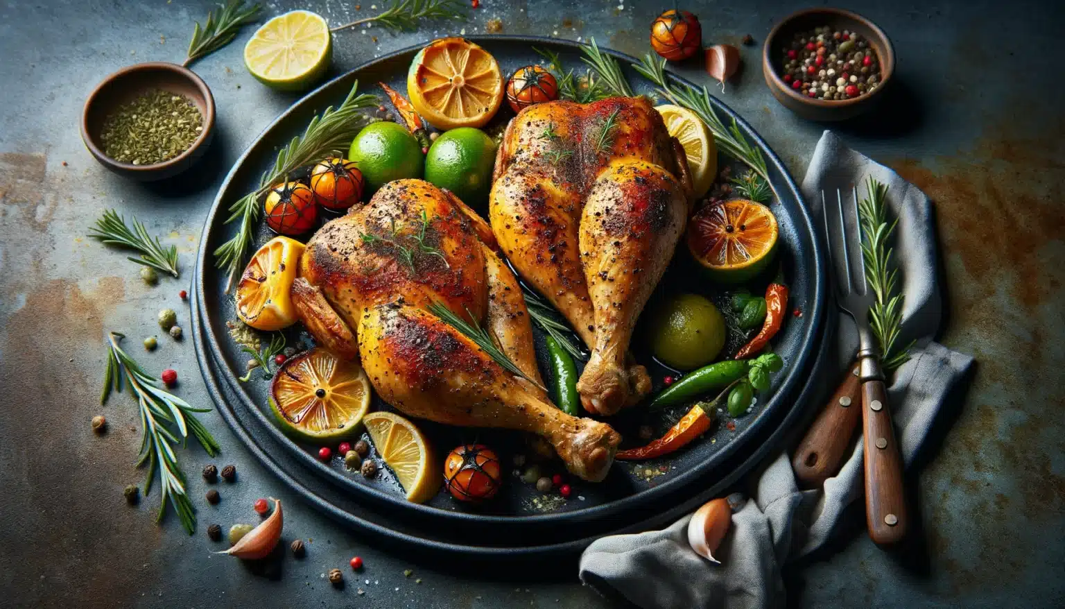 Coxas de Frango Mediterrâneas na Air Fryer