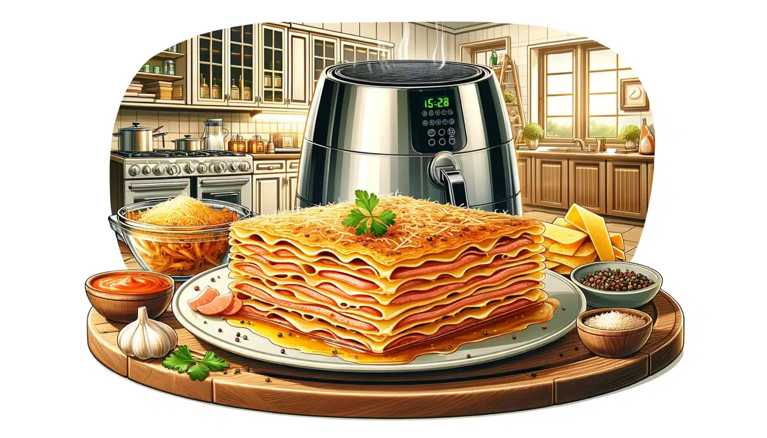 Lasanha de Atum na Air Fryer