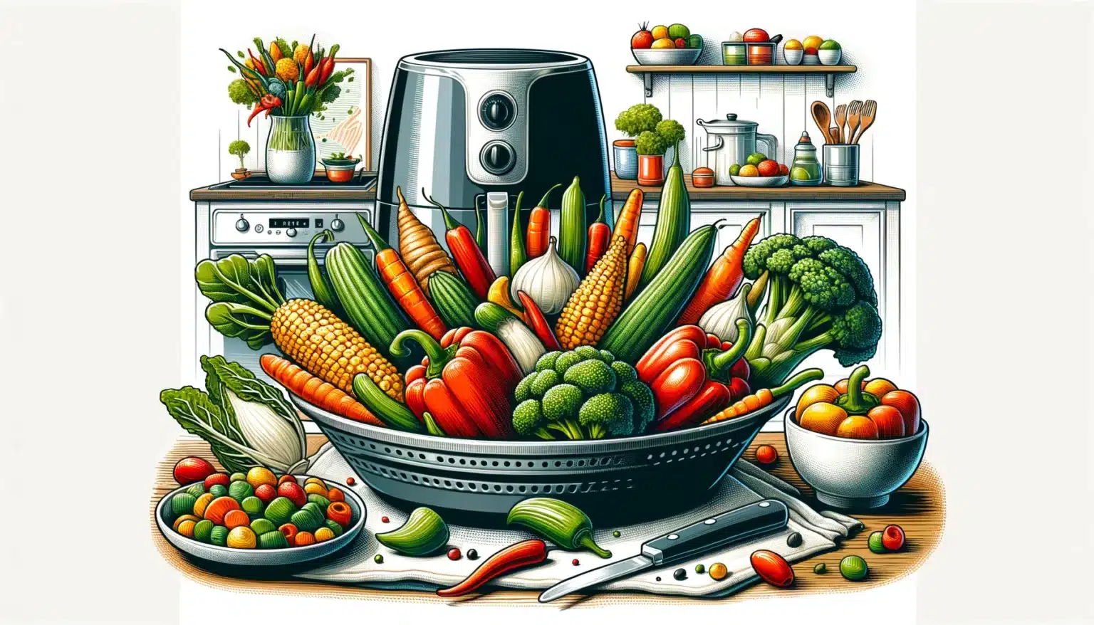Legumes Crocantes na Air Fryer