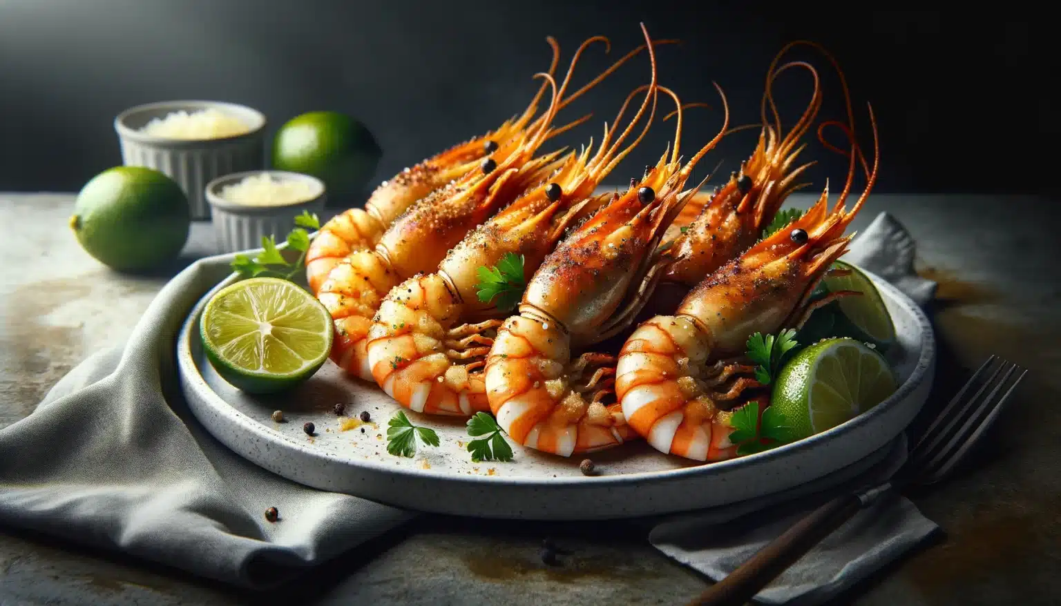Espetadas de Camarão na Air Fryer