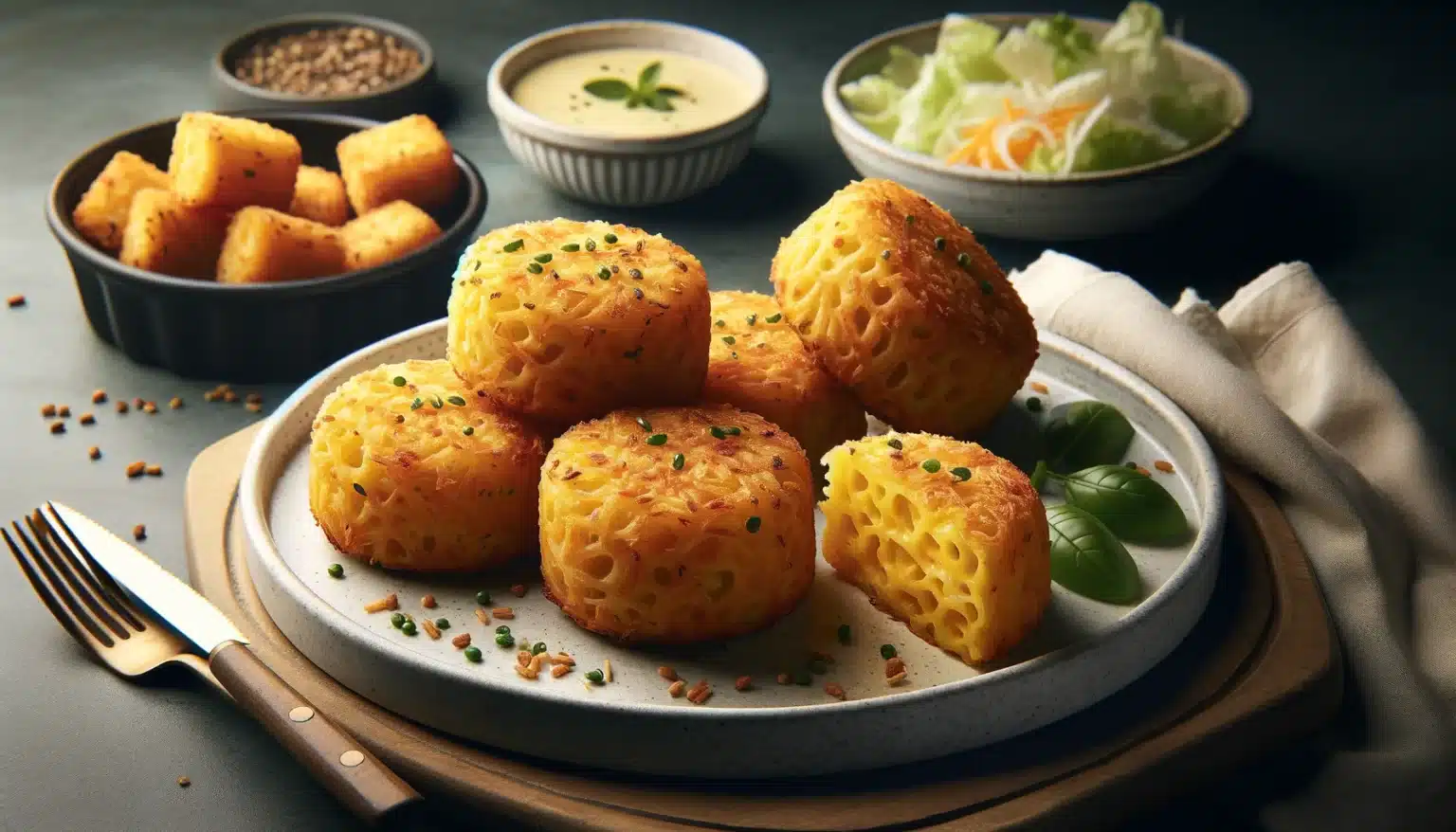 Pastéis de Curgete e Milho na Air Fryer