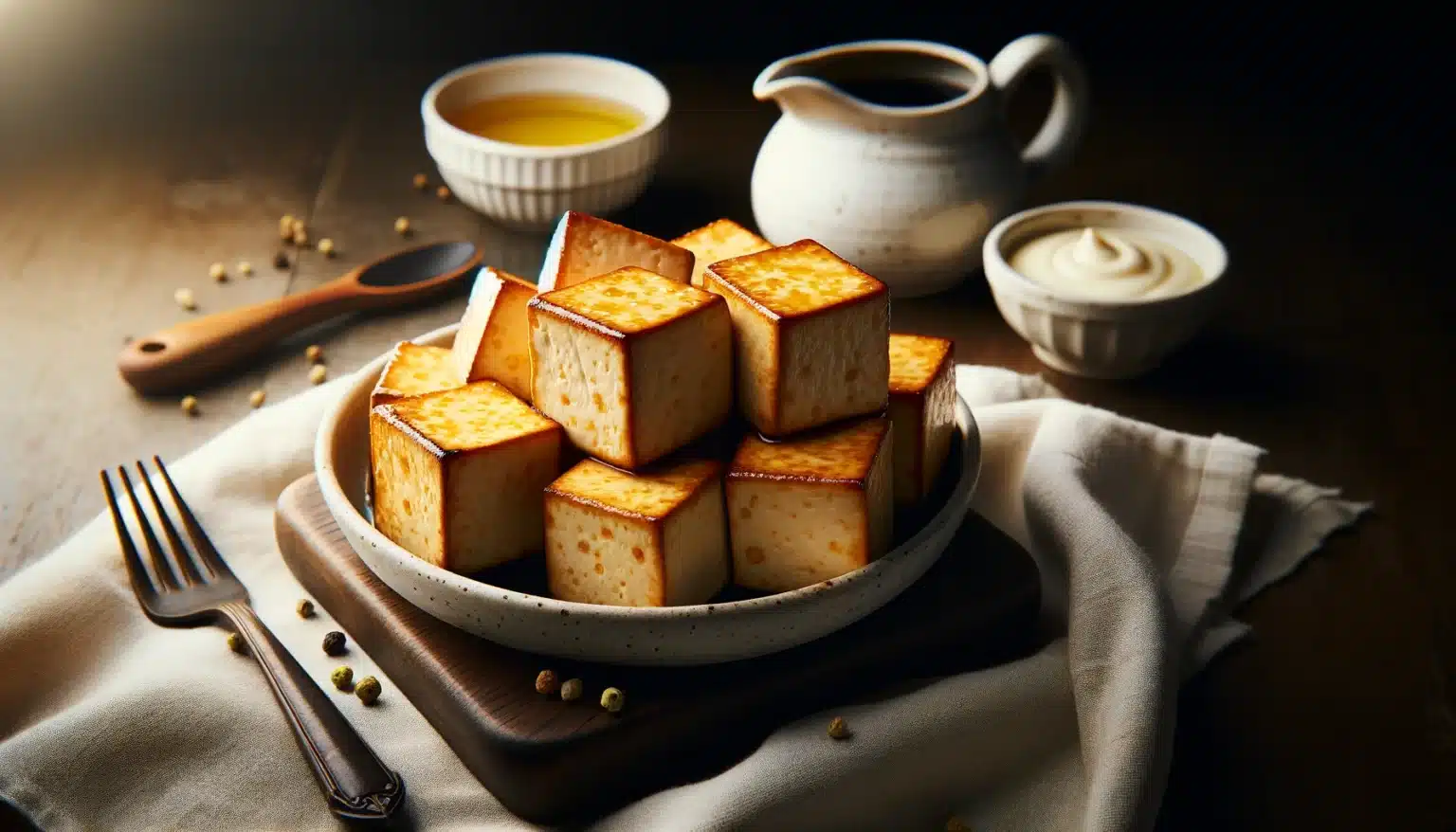 Tofu Crocante na Air Fryer