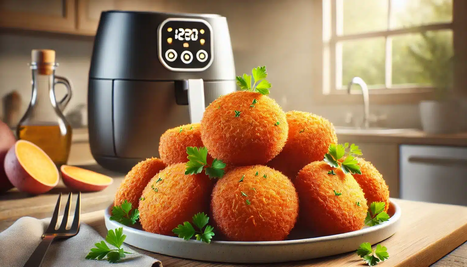 Bolinhos de Batata Doce na Air Fryer