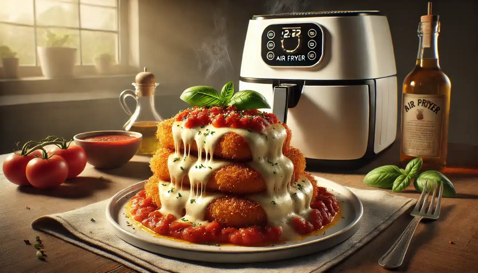 Frango à Parmegiana na Air Fryer