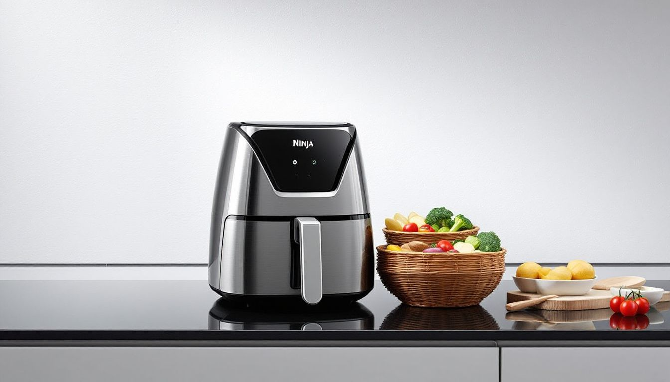 Ninja Airfryer Foodi Max AF400EU, com duas cestas para cozimento rápido.