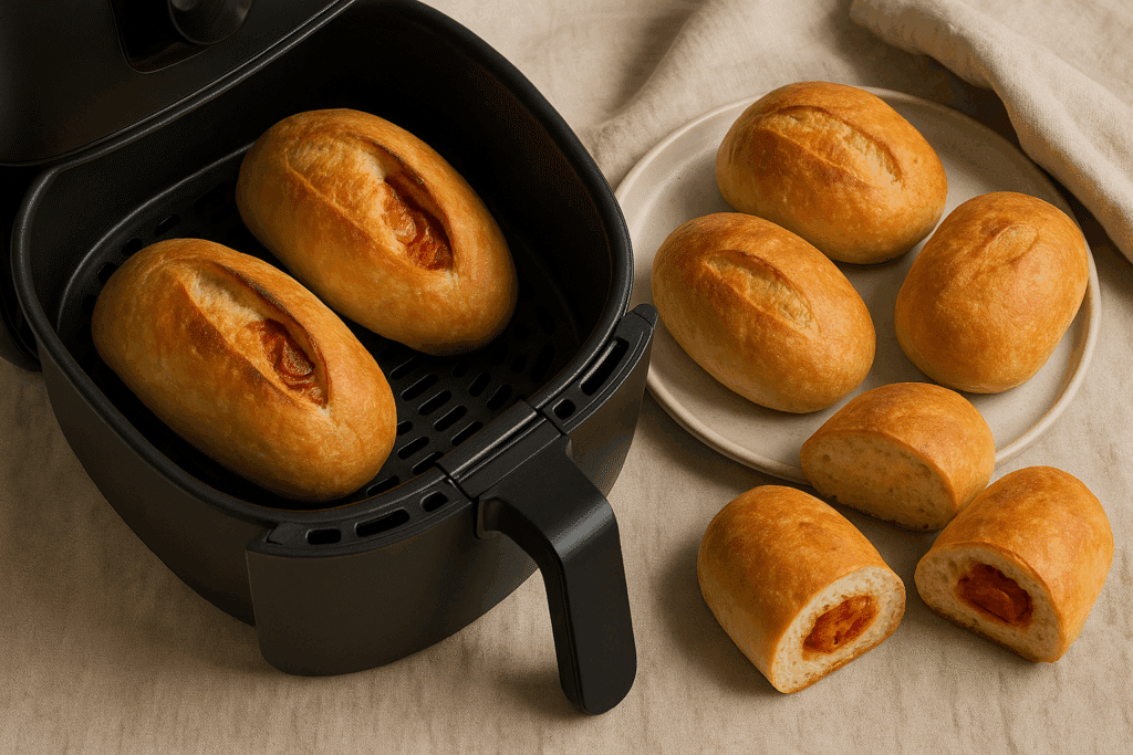 Pão com chouriço na airfryer: receita simples e deliciosa